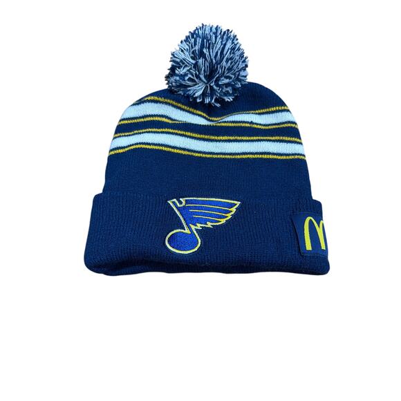 St Louis Blues NHL Knit Pom Beanie Winter Hat McDonalds Promo - Picture 3 of 3